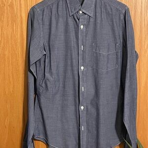 Men’s J. Crew Dark Blue Lightweight Casual Button Down Shirt